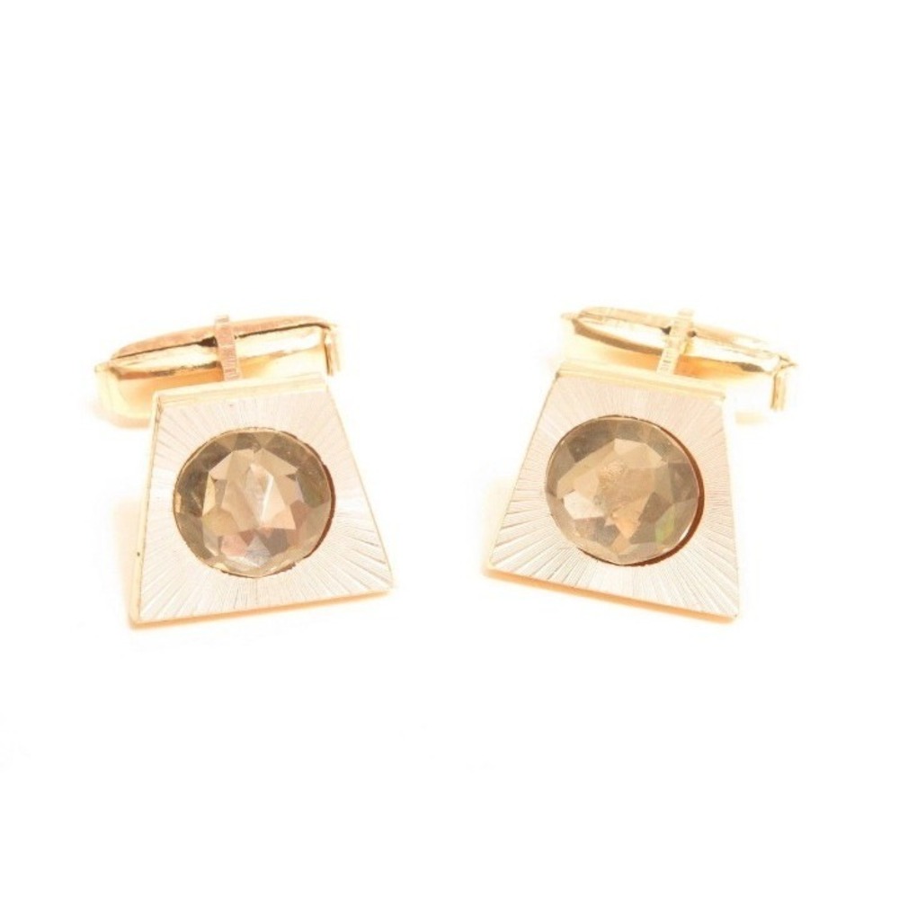 Vintage Trapezoid Shape Rhinestone cufflinks‎